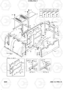 5020 COWLING 1 R170W-3, Hyundai