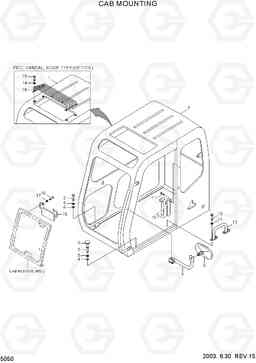 5050 CAB MOUNTING R170W-3, Hyundai