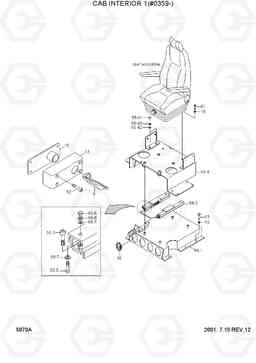 5070A CAB INTERIOR 1(#0359-) R170W-3, Hyundai