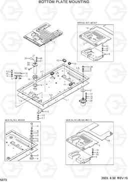 5073 BOTTOM PLATE MOUNTING R170W-3, Hyundai