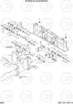 6020 DOZER BLADE(REAR) R170W-3, Hyundai