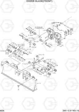 6025 DOZER BLADE(FRONT) R170W-3, Hyundai