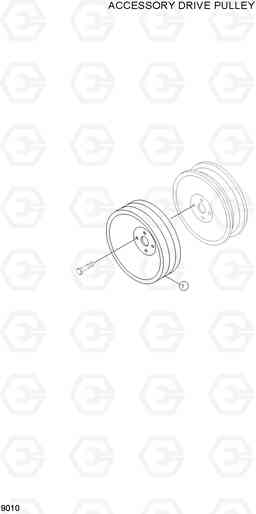 9010 ACCESSORY DRIVE PULLEY R170W-3, Hyundai