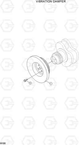 9100 VIBRATION DAMPER R170W-3, Hyundai