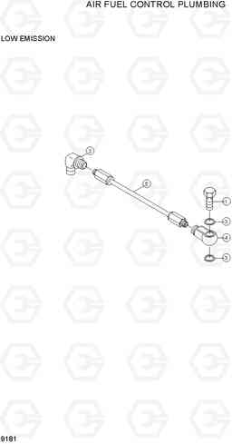 9181 AIR FUEL CONTROL PLUMBING R170W-3, Hyundai