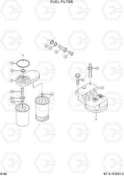 9190 FUEL FILTER R170W-3, Hyundai