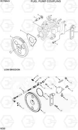 9230 FUEL PUMP COUPLING R170W-3, Hyundai