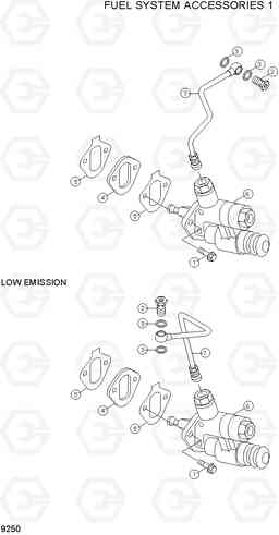 9250 FUEL SYSTEM ACCESSORIES 1 R170W-3, Hyundai