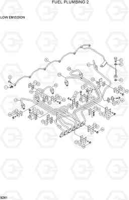 9261 FUEL PLUMBING 2 R170W-3, Hyundai