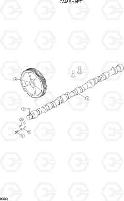 9390 CAMSHAFT R170W-3, Hyundai