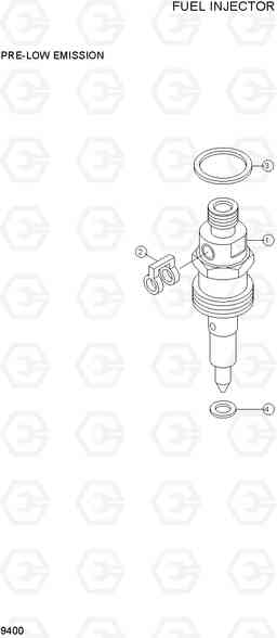 9400 FUEL INJECTOR R170W-3, Hyundai