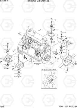 1010 ENGINE MOUNTING R170W-7, Hyundai