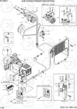 1120 AIR CONDITIONER MOUNTING R170W-7, Hyundai