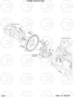 3010 PUMP MOUNTING R170W-7, Hyundai