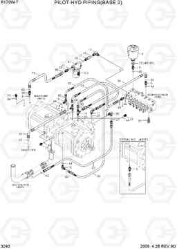 3240 PILOT HYD PIPING(BASE 2) R170W-7, Hyundai