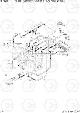 3245 PILOT HYD PIPING(BASE 2, 2-BLOCK, OPT) R170W-7, Hyundai