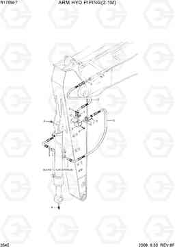 3545 ARM HYD PIPING(3.1M) R170W-7, Hyundai