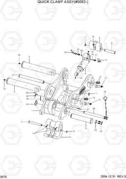 3575 QUICK CLAMP ASSY(#0092-) R170W-7, Hyundai