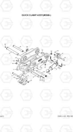 3577 QUICK CLAMP ASSY(#0590-) R170W-7, Hyundai