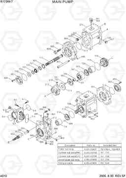 4010 MAIN PUMP R170W-7, Hyundai