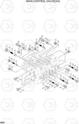 4060 MAIN CONTROL VALVE(3/4) R170W-7, Hyundai