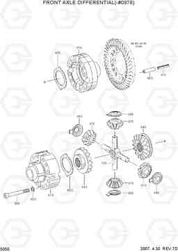 5050 FRONT AXLE DIFFERENTIAL(-#0978) R170W-7, Hyundai