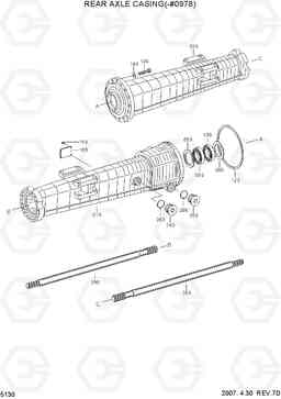 5130 REAR AXLE CASING(-#0978) R170W-7, Hyundai