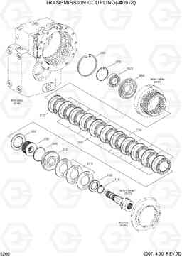 5200 TRANSMISSION COUPLING(-#0978) R170W-7, Hyundai