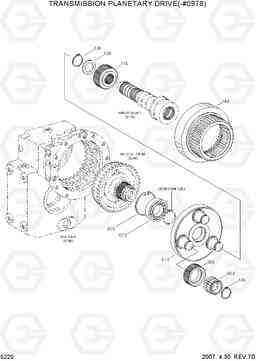 5220 TRANSMISSION PLANETARY DRIVE(-#0978) R170W-7, Hyundai