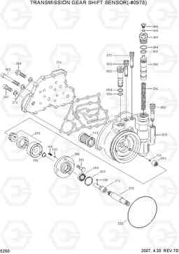 5250 TRANSMISSION GEAR SHIFT SENSOR(-#0978) R170W-7, Hyundai