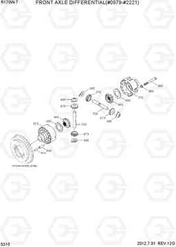 5310 FRONT AXLE DIFFERENTIAL(#0979-#2221) R170W-7, Hyundai