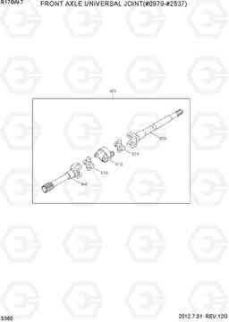 5360 FRONT AXLE UNIVERSAL JOINT(#0979-#2837) R170W-7, Hyundai