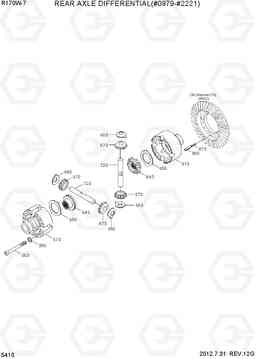 5410 REAR AXLE DIFFERENTIAL(#0979-#2221) R170W-7, Hyundai