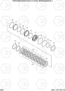 5520 TRANSMISSION MULTI-DISC BRAKE(#0979-) R170W-7, Hyundai