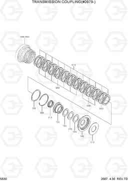 5530 TRANSMISSION COUPLING(#0979-) R170W-7, Hyundai