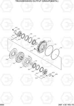 5550 TRANSMISSION OUTPUT GROUP(#0979-) R170W-7, Hyundai