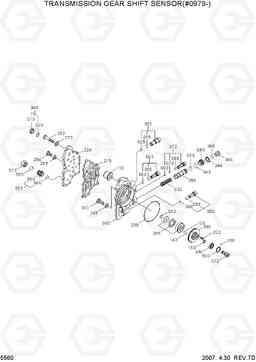 5560 TRANSMISSION GEAR SHIFT SENSOR(#0979-) R170W-7, Hyundai