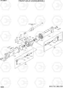 5620 FRONT AXLE CASING(#2838-) R170W-7, Hyundai