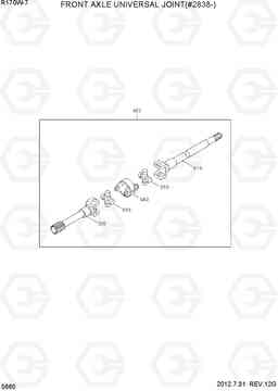 5660 FRONT AXLE UNIVERSAL JOINT(#2838-) R170W-7, Hyundai