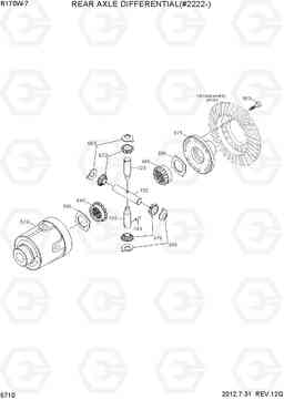 5710 REAR AXLE DIFFERENTIAL(#2838-) R170W-7, Hyundai