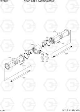 5720 REAR AXLE CASING(#2838-) R170W-7, Hyundai