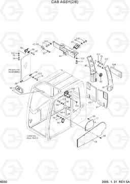 6030 CAB ASSY(2/6) R170W-7, Hyundai