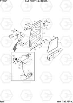 6050 CAB ASSY(4/6, DOOR) R170W-7, Hyundai