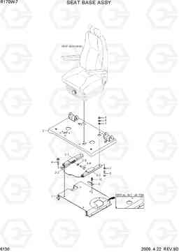 6130 SEAT BASE ASSY R170W-7, Hyundai