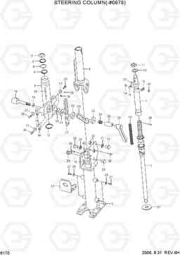 6170 STEERING COLUMN(-#0678) R170W-7, Hyundai