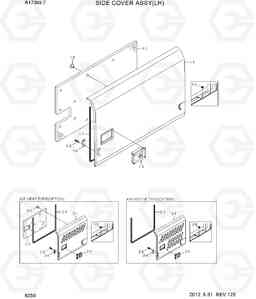 6230 SIDE COVER ASSY(LH) R170W-7, Hyundai