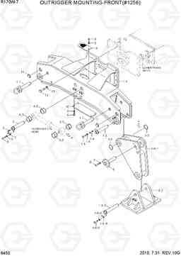 6451 OUTRIGGER MOUNTING-FRONT(NEW) R170W-7, Hyundai