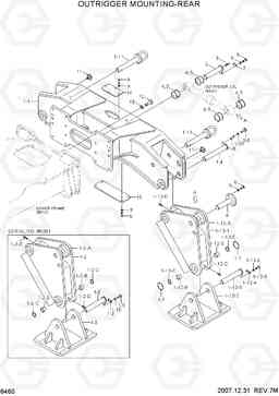 6460 OUTRIGGER MOUNTING-REAR R170W-7, Hyundai