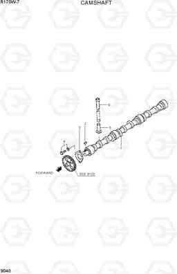 9040 CAMSHAFT R170W-7, Hyundai