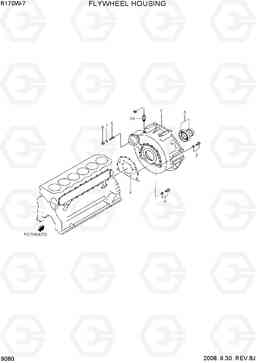 9080 FLYWHEEL HOUSING R170W-7, Hyundai